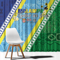 Love Malampa Fiji Day Window Curtain Together We Grow LT05 - Polynesian Pride