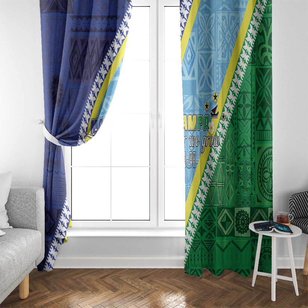 Love Malampa Fiji Day Window Curtain Together We Grow LT05 - Polynesian Pride