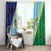 Love Malampa Fiji Day Window Curtain Together We Grow LT05 - Polynesian Pride