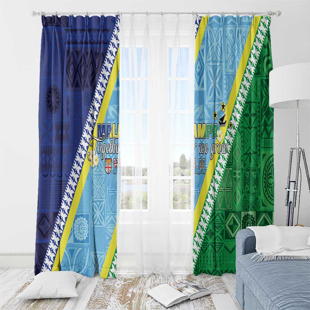 Love Malampa Fiji Day Window Curtain Together We Grow LT05 - Polynesian Pride