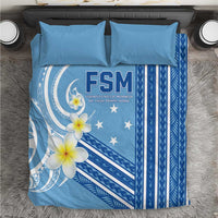 Federated States of Micronesia Bedding Set Happy 38th Independence Anniversary LT05 Blue - Polynesian Pride