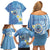 Personalised Federated States of Micronesia Family Matching Off Shoulder Short Dress and Hawaiian Shirt Happy 38th Independence Anniversary