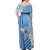 Personalised Federated States of Micronesia Off Shoulder Maxi Dress Happy 38th Independence Anniversary