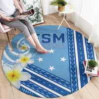 Federated States of Micronesia Round Carpet Happy 38th Independence Anniversary LT05 - Polynesian Pride