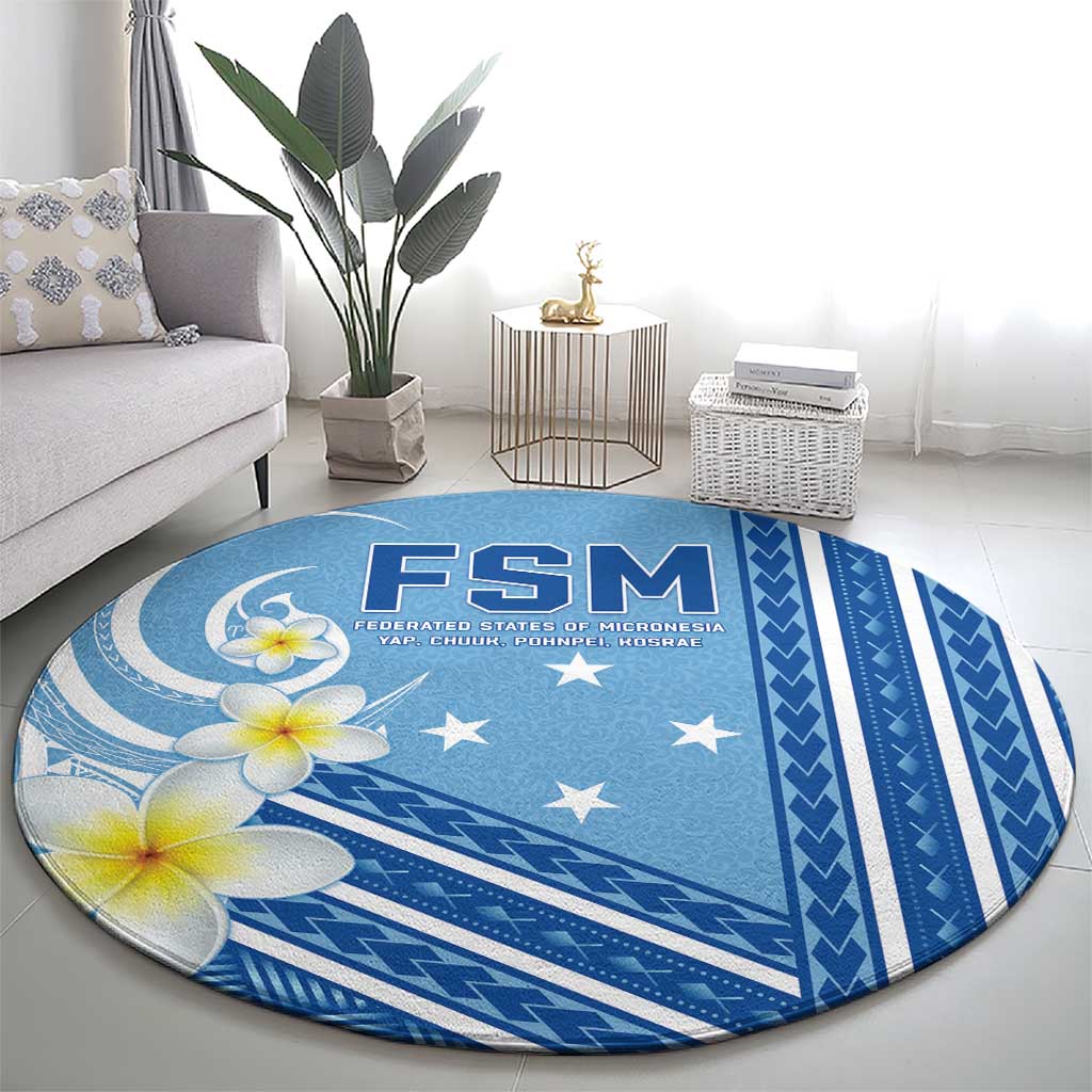 Federated States of Micronesia Round Carpet Happy 38th Independence Anniversary LT05 - Polynesian Pride