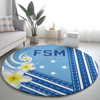 Federated States of Micronesia Round Carpet Happy 38th Independence Anniversary LT05 - Polynesian Pride