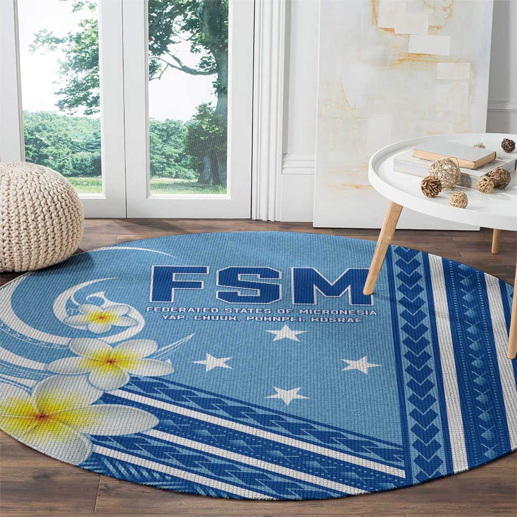 Federated States of Micronesia Round Carpet Happy 38th Independence Anniversary LT05 - Polynesian Pride