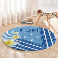 Federated States of Micronesia Round Carpet Happy 38th Independence Anniversary LT05 - Polynesian Pride