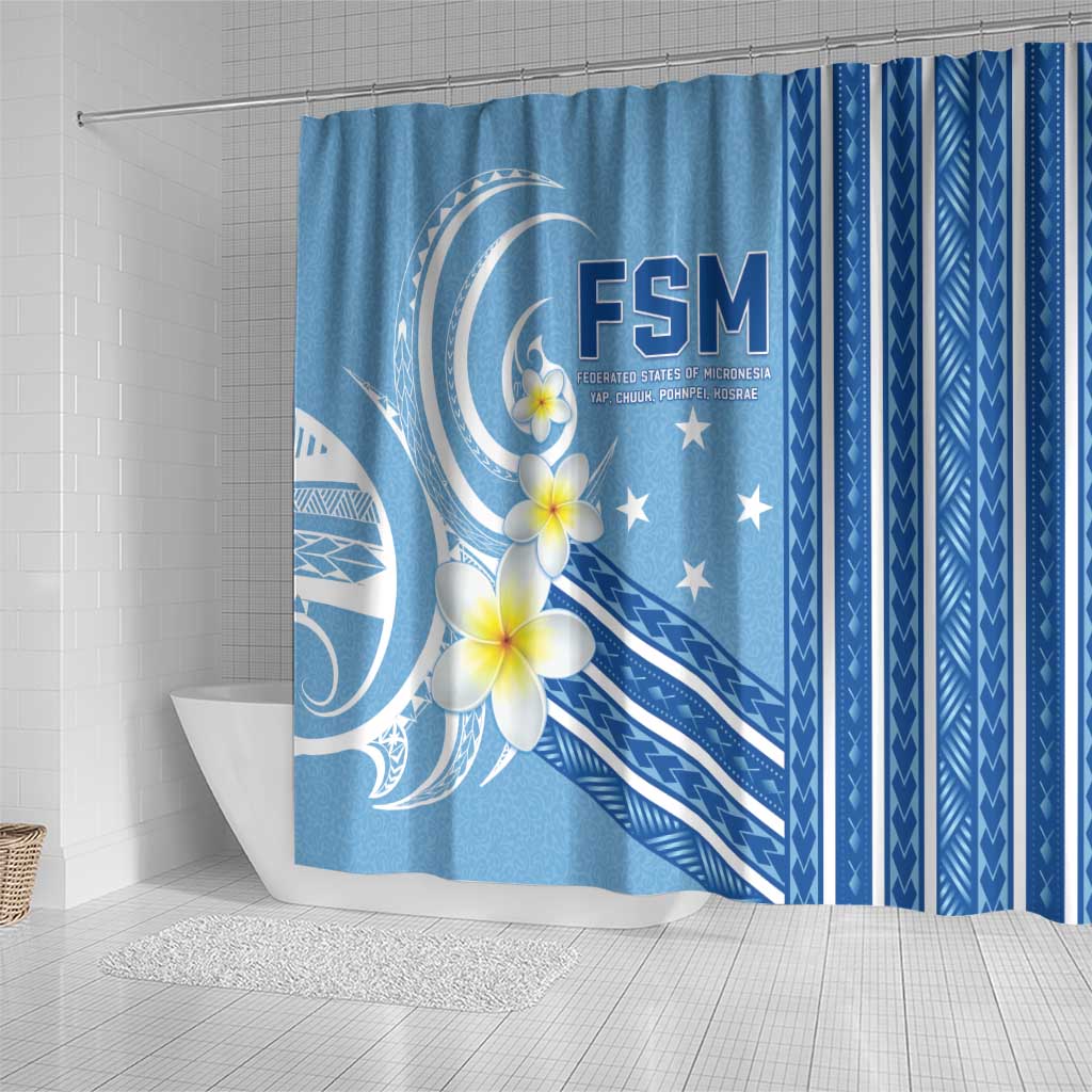 Federated States of Micronesia Shower Curtain Happy 38th Independence Anniversary LT05 - Polynesian Pride