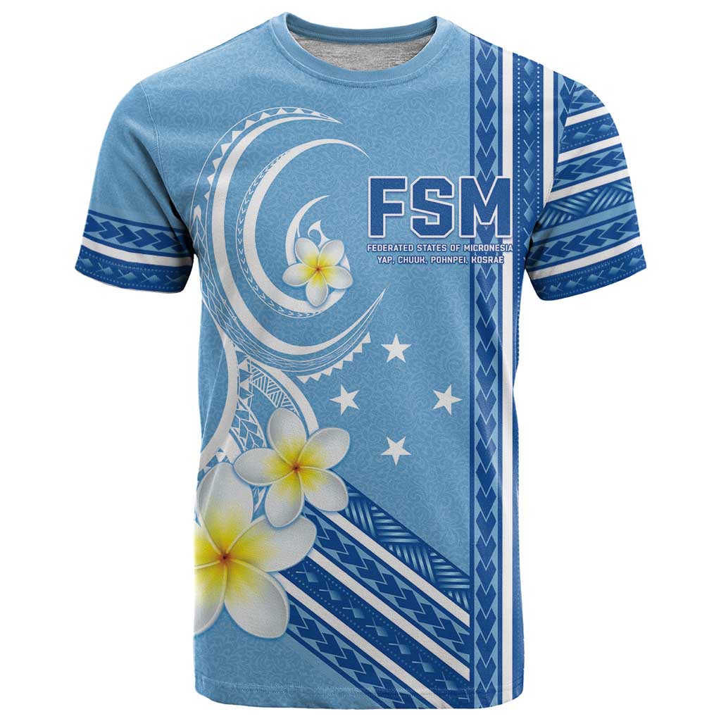 Personalised Federated States of Micronesia T Shirt Happy 38th Independence Anniversary LT05 Blue - Polynesian Pride