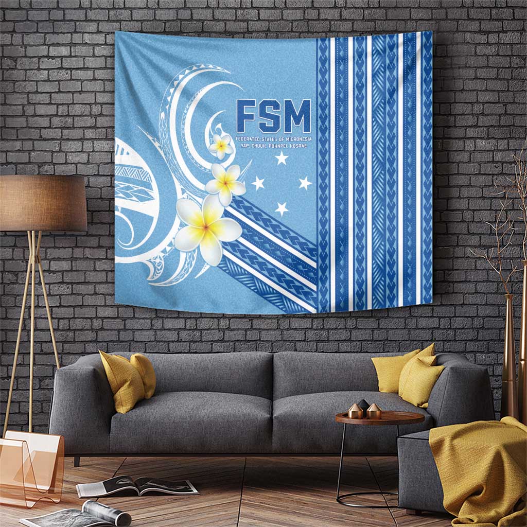 Federated States of Micronesia Tapestry Happy 38th Independence Anniversary LT05 Blue - Polynesian Pride