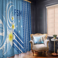Federated States of Micronesia Window Curtain Happy 38th Independence Anniversary LT05 - Polynesian Pride