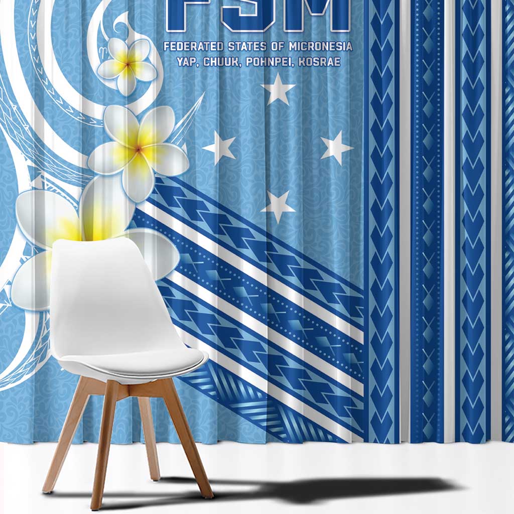 Federated States of Micronesia Window Curtain Happy 38th Independence Anniversary LT05 - Polynesian Pride