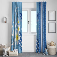 Federated States of Micronesia Window Curtain Happy 38th Independence Anniversary LT05 - Polynesian Pride