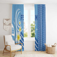 Federated States of Micronesia Window Curtain Happy 38th Independence Anniversary LT05 - Polynesian Pride