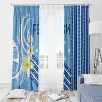 Federated States of Micronesia Window Curtain Happy 38th Independence Anniversary LT05 - Polynesian Pride
