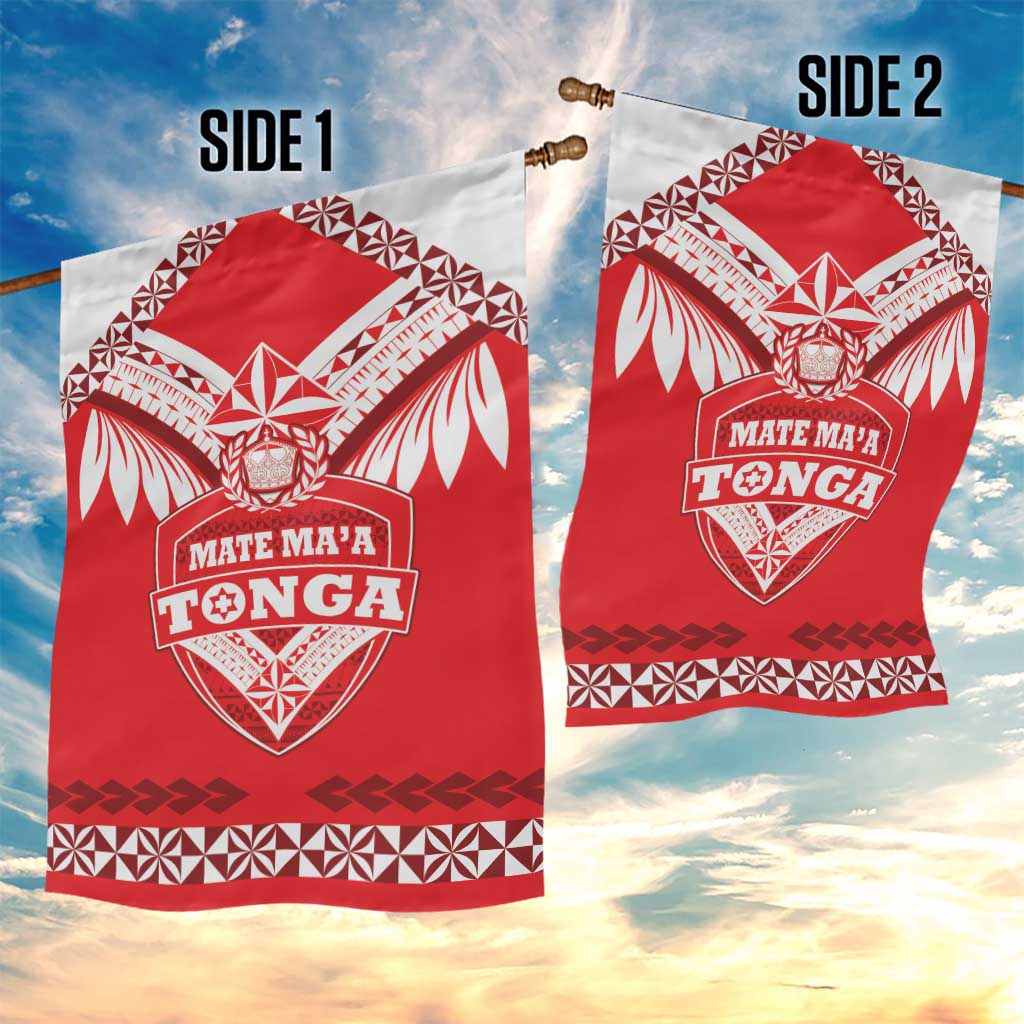 Tonga Mate Maa Rugby Garden Flag Go Champions LT05 - Polynesian Pride