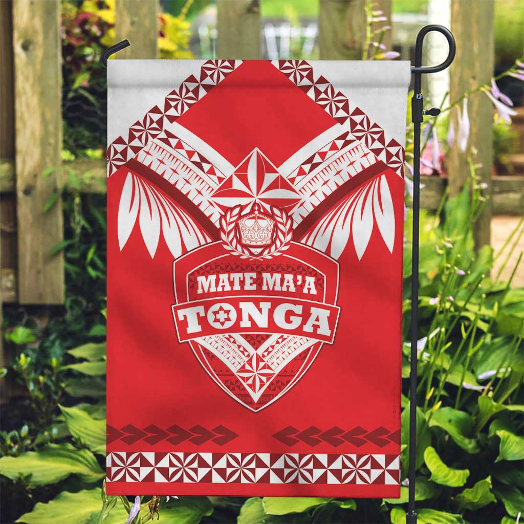 Tonga Mate Maa Rugby Garden Flag Go Champions LT05 Garden Flag Red - Polynesian Pride