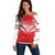 Custom Tonga Mate Maa Rugby Off Shoulder Sweater Go Champions