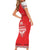 Custom Tonga Mate Maa Rugby Short Sleeve Bodycon Dress Go Champions