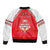 Custom Tonga Mate Maa Rugby Sleeve Zip Bomber Jacket Go Champions