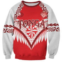 Custom Tonga Mate Maa Rugby Sweatshirt Go Champions LT05 Unisex Red - Polynesian Pride