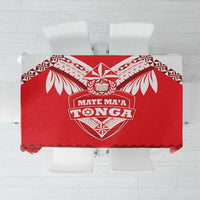 Tonga Mate Maa Rugby Tablecloth Go Champions LT05 Red - Polynesian Pride