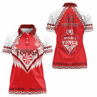 Custom Tonga Mate Maa Rugby Women Polo Shirt Go Champions LT05 - Polynesian Pride