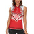 Custom Tonga Mate Maa Rugby Women Sleeveless Polo Shirt Go Champions