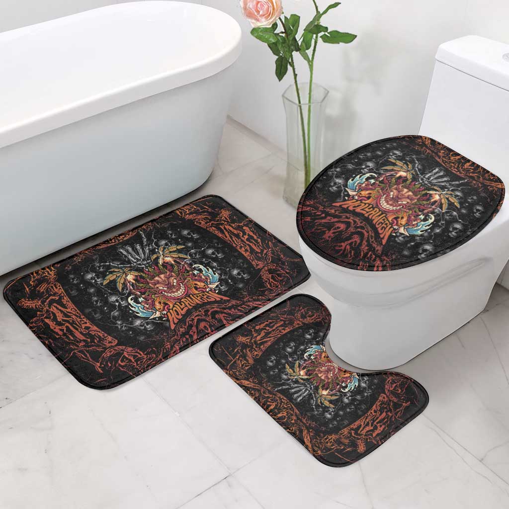 Aloha Halloween Bathroom Set Horror Tiki Heavy Metal Style LT05 - Polynesian Pride