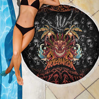 Aloha Halloween Beach Blanket Horror Tiki Heavy Metal Style LT05 - Polynesian Pride