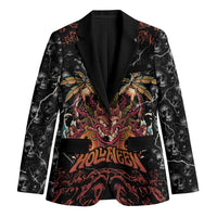 Aloha Halloween Blazer Horror Tiki Heavy Metal Style LT05 Unisex Black - Polynesian Pride