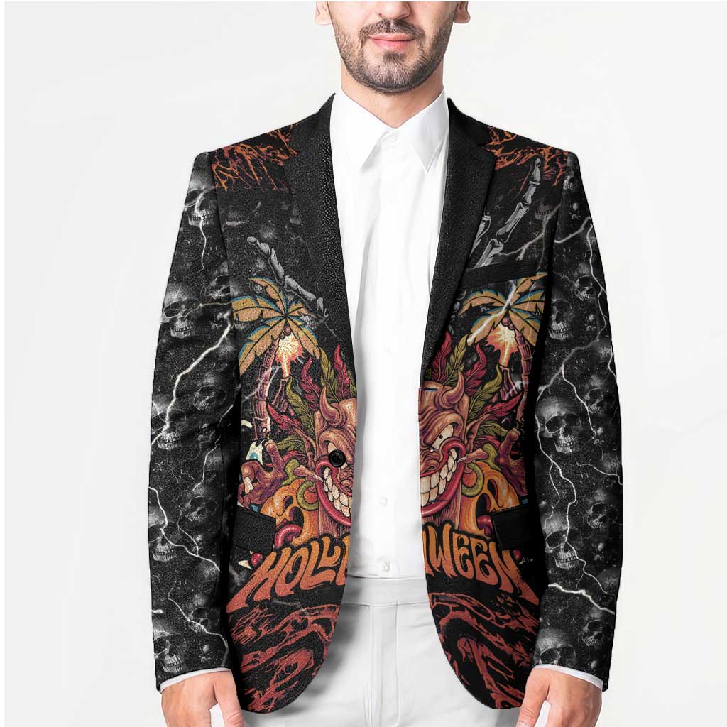 Aloha Halloween Blazer Horror Tiki Heavy Metal Style LT05 - Polynesian Pride