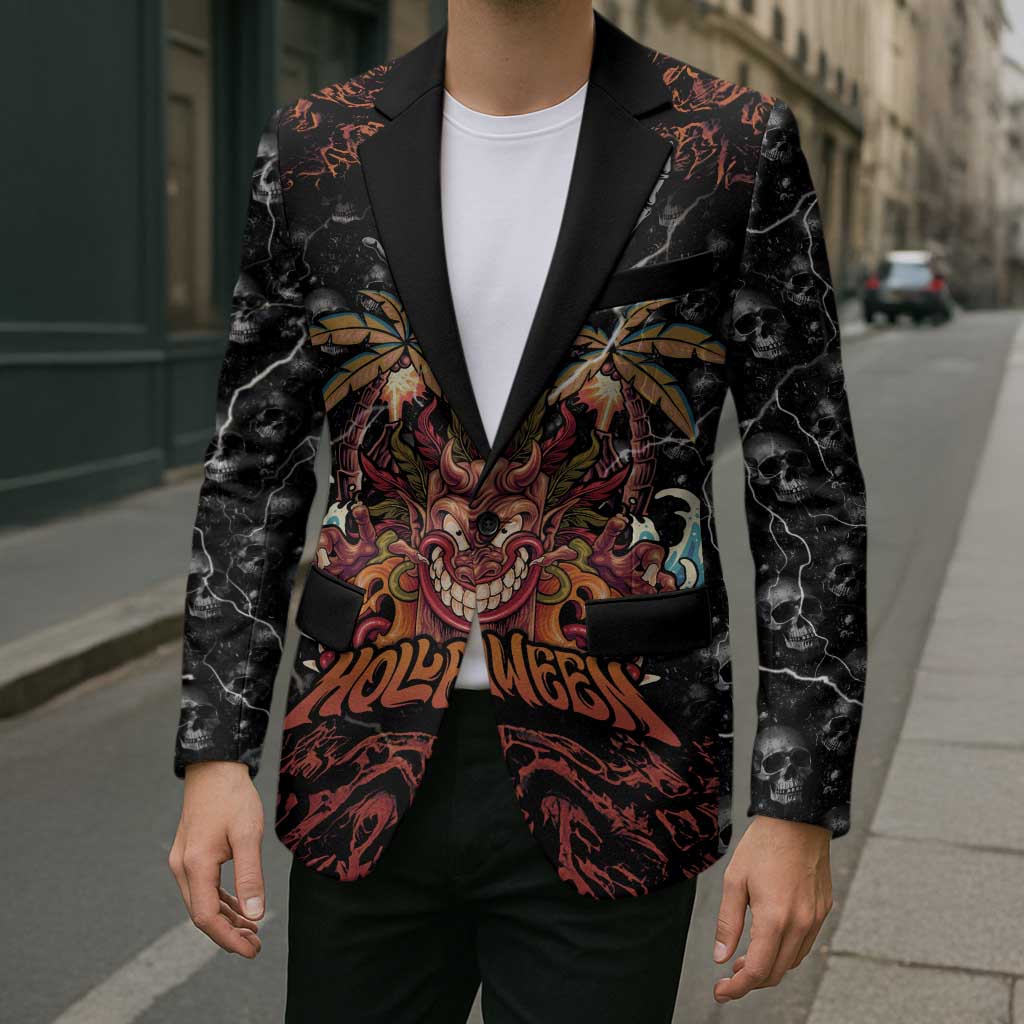 Aloha Halloween Blazer Horror Tiki Heavy Metal Style LT05 - Polynesian Pride
