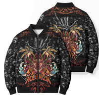 Aloha Halloween Bomber Puffer Jacket Horror Tiki Heavy Metal Style LT05 - Polynesian Pride