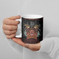 Aloha Halloween Ceramic Mug Horror Tiki Heavy Metal Style LT05 - Polynesian Pride