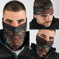 Aloha Halloween Neck Gaiter Horror Tiki Heavy Metal Style LT05 - Polynesian Pride