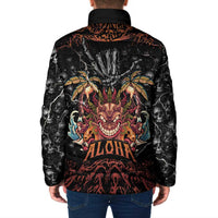 Aloha Halloween Padded Jacket Horror Tiki Heavy Metal Style LT05 - Polynesian Pride