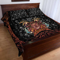 Aloha Halloween Quilt Bed Set Horror Tiki Heavy Metal Style LT05 - Polynesian Pride