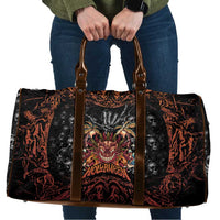 Aloha Halloween Travel Bag Horror Tiki Heavy Metal Style LT05 Black - Polynesian Pride