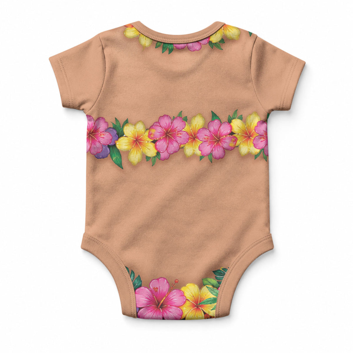Hawaii Hula Costume Baby Onesie Coconut Bra Lei Flowers Grass Skirt LT05 - Polynesian Pride