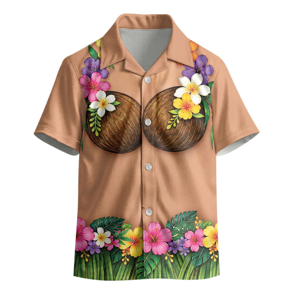 Hawaii Hula Costume Kid Hawaiian Shirt Coconut Bra Lei Flowers Grass Skirt LT05 - Polynesian Pride