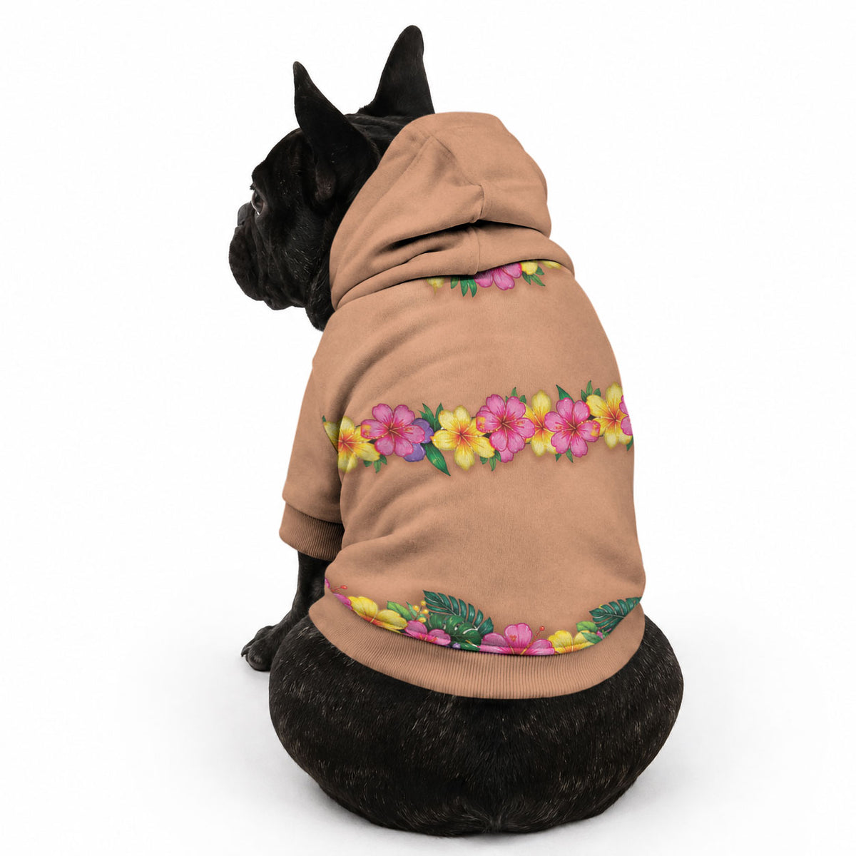Hawaii Hula Costume Pet Hoodie Coconut Bra Lei Flowers Grass Skirt LT05 - Polynesian Pride