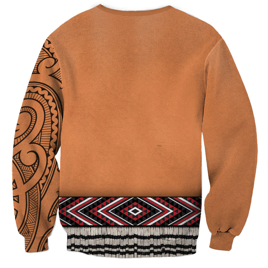 New Zealand Maori Tattoo Costume Sweatshirt LT05 - Polynesian Pride