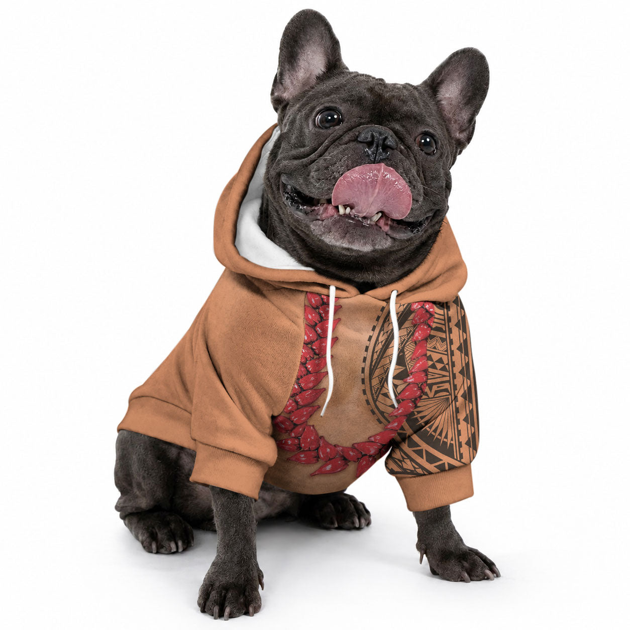 Samoa Tribal Tattoo Costume Pet Hoodie Ula Fala Necklace LT05 - Polynesian Pride