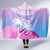 Fiji Your Paradise Festival Hooded Blanket With Fijian Masi Tapa Pattern LT05 - Polynesian Pride