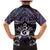 New Zealand Maori Family Matching Mermaid Dress and Hawaiian Shirt Poutama Pikorua Purple Paua Shell