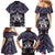 New Zealand Maori Family Matching Mermaid Dress and Hawaiian Shirt Poutama Pikorua Purple Paua Shell