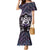 New Zealand Maori Family Matching Mermaid Dress and Hawaiian Shirt Poutama Pikorua Purple Paua Shell