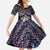 New Zealand Maori Family Matching Off The Shoulder Long Sleeve Dress and Hawaiian Shirt Poutama Pikorua Purple Paua Shell